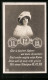 AK Datumsbesonderheit Des 11.Dezember 1913, Junge Frau Mit Einem Weissen Hut  - Astronomie