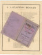 CARTE De Sociétaire ACADEMY BOUL'S 41 Rue Domer à LYON + LA CHANSON ( Pétanque / Jeux De Boules ) - Membership Cards