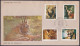 Inde India 1976 FDC Indian Wildlife, Wild Life, Animal, Animals, Lion, Tiger, Deer, Leopard, Caracal, First Day Cover - Lettres & Documents