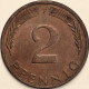 Germany Federal Republic - 2 Pfennig 1976 F, KM# 106a (#4528) - 2 Pfennig