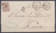L. Affr. N°19 Lpts "N.1" Càd "NORD 1 ANVERS /14 JANV 1869" Pour LE HAVRE - [PD - Càd "BELG. AMB.QUIEVRAIN" (au Dos: Càd  - 1865-1866 Profil Gauche