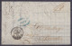 L. "Banque Guillochin" Affr. 2x N°11 P83 Càd MONS /24-9-1961 Pour ST-QUENTIN - [PD] - Càd "BELG. A QUIEVRAIN" (au Dos: C - 1858-1862 Medallions (9/12)