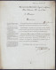 L. Imprimée Datée 1 Novembre 1805 De PARIS Pour GHISTELLE (Gistel)  - Marque "P" ??? - Port "5" Et/ou "VII" (au Dos: Gri - 1794-1814 (Période Française)