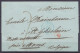 LSC (sans Contenu) Càd Bleu PARIS /10 AVRIL 1841 Pour Poste Restante à ST-GHISLAIN Près MONS - Marque "4.R' - Port "7" ( - 1830-1849 (Onafhankelijk België)