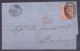 Grande Bretagne - L. Datée 20 Janvier 1868 De LONDON Affr. 4d Pour BORDEAUX - Càd Ambulant "ANGL. /21 JANV 68/ AMBt CALA - Storia Postale