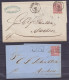 Allemagne - Lot 2 L. Affr. 1Gr Càd LEIPZIG /1869 & UNKEL /1871 Pour AACHEN - Other & Unclassified