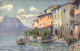 11682710 Gandria Lago Di Lugano Haeuser Am See Kuenstlerkarte Paolo Kutscha Gand - Autres & Non Classés