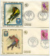 5 FDC Des Xèmes Jeux Olympiques D'Hiver De Grenoble 1968  Olympic Games  Ouverture Des J.O. 6 Février 1968 - 1960-1969