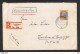 GERMANIA IMPERO:  1937  RACCOMANDATA  CON  100 P. (498)  PER  L' ITALIA  -  CON  TESTO  AUTOGRAFO - Lettres & Documents