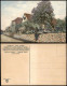 Stimmungsbild: Frühling, Straße Fachwerkhäuser Photochromie 1912 - Andere & Zonder Classificatie