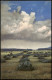 Ansichtskarte  Stimmungsbild: Bauern Auf Dem Feld Wolken Heugarben 1912 - Farmers