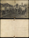 Bauarbeiter, Vor Eisenbahnbrücke, Spedtionshallen 1915 Privatfoto - A Identifier