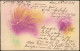 Ansichtskarte  Künstlerkarte Blumen - Präge-Reliefkarte 1904 - 1900-1949