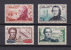 NOUVELLE-CALEDONIE 1953 TIMBRE N°280/83 NEUF AVEC CHARNIERE PERSONNALITES - Ungebraucht