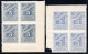 3049. GREECE.1913-1928 POSTAGE DUE. 5 DR. 2nd & 3rd PERIOD HELLAS D98B,D98C..MNH BLOCKS OF 4 - Nuovi