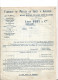 Tarif 4 Pages 1935 / 88 BAINS / GURY Fabrique Meules En Grès Des Carrières Vosges LANGRES / Commission Exportation - 1900 – 1949