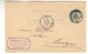 Belgique - Carte Postale De 1889 - Entier Postal - Oblit Verviers - Exp Vers Montzen - - Cartes Postales 1871-1909