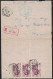 TONKIN - HANOI A - RECETTE AUXILIAIRE - LETTRE RECOMMANDEE - LE 26-10-1945 - AFFRANCHISSEMENT VERSO - BILLET D'AVERTISS - Lettres & Documents