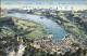 11672870 Zuerichsee Mit Umgebung Relief Panoramakarte Zuerich - Other & Unclassified
