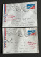 FRANCE 21 Janvier 1976 - 2 Enveloppes Premier Vol PARIS RIO Sur Le Concorde Air France - Lettres & Documents