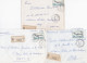 36980# LOT 9 LETTRES FRANCHISE PARTIELLE RECOMMANDE Obl GOETZENBRUCK MOSELLE 1967 1968 Pour METZ 57 - Briefe U. Dokumente