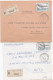 36980# LOT 9 LETTRES FRANCHISE PARTIELLE RECOMMANDE Obl GOETZENBRUCK MOSELLE 1967 1968 Pour METZ 57 - Storia Postale