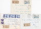 36982# LOT 5 LETTRES FRANCHISE PARTIELLE RECOMMANDE Obl GORZE MOSELLE 1968 Pour METZ 57 - Covers & Documents