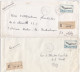 36983# LOT 14 LETTRES FRANCHISE PARTIELLE RECOMMANDE Obl GROSBLIEDERSTROFF MOSELLE 1967 1968 Pour METZ 57 - Brieven En Documenten