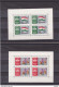 HONGRIE 1961 Drapeau, Orchidée, Papillon, Chardonneret  4 FEUILLES DE 4 Yvert 1440-1443, Michel 1765-1768 KB NEUF** MNH - Neufs