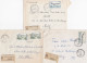 36984# LOT 5 LETTRES FRANCHISE PARTIELLE RECOMMANDE Obl GROSTENQUIN MOSELLE 1967 1968 Pour METZ 57 - Brieven En Documenten