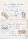36984# LOT 5 LETTRES FRANCHISE PARTIELLE RECOMMANDE Obl GROSTENQUIN MOSELLE 1967 1968 Pour METZ 57 - Covers & Documents