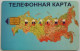 Russia 100 Units Chip Card - Map Of Russia - Russia