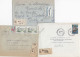 36990# LOT 8 LETTRES FRANCHISE PARTIELLE RECOMMANDE Obl HAYANGE MOSELLE 1967 1968 Pour METZ 57 - Cartas & Documentos