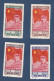 Northwest China 1950 Mao Tse Tung, Fondation De La R.P.C La Série Complète 4 Timbres Neufs Mi 172 - 175 - Unused Stamps