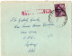 AUSTRALIE YT N°196 SEUL SUR LETTRE MILITAIRE OBLITERE  POUR SYDNEY GRIFFE SERVICE MARINE - Cartas & Documentos