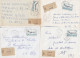 36996# LOT 17 LETTRES FRANCHISE PARTIELLE RECOMMANDE Obl L'HOPITAL MOSELLE 1967 1968 Pour METZ 57 - Lettres & Documents