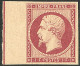 **  Filet D'encadrement. No 18c, Carmin, Bdf, Fraîcheur Postale, Superbe. - RRR - 1853-1860 Napoleon III