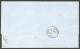 EMPIRE LAURE.Lettre.  Pour Yokohama. No 32 Obl Ancre, Sur Lettre Avec Cad Octog. "Marseille Paq.Fr. M N°1" De Déc 69, Ar - 1863-1870 Napoléon III. Laure