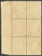 **  Tête-bêche. No 37c, Case 110, Dans Un Bloc De Six Bdf, Très Frais Et Bien Centré, Superbe. - RRR - 1870 Assedio Di Parigi