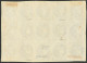 **  Bloc Report De 15 Ex. No 41Ba, Gris-jaunâtre, Bloc De Quinze (7 Ex *). - TB. - R - 1870 Ausgabe Bordeaux