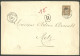 Lettre Cad "Shang-Hai/Chine" Mai 1901 Sur N°15 Sur Grande Enveloppe Recommandée Pour Metz, Au Verso Cad De Transit "Napo - Other & Unclassified