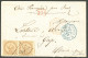 Lettre Losange "CCH" Paire  Sur CG 3 Cad Octog. Bleu "Corr. D'Armées/Saigon" Sur Lettre Au Tarif Militaire Pour Gap 1864 - Sonstige & Ohne Zuordnung