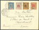 Lettre Cad "Kankan/Guinée Française". Nos 16 + 52 + 54A (chiffres Espacés) + Sénégal 47 Sur Enveloppe Pour Châtellerault - Other & Unclassified