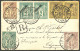 Lettre Cad "Cayenne/Guyane", Nos 11 Paire + 12 Paire + 17 + 18 + 19 Sur Enveloppe Recomm. Pour Cayenne, 1892. - TB. - RR - Autres & Non Classés