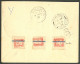 Lettre Cad Rouge "Haiphong/Tonkin" Août 1901, Sur N°9 + 11, Bdf, Sur Enveloppe Recomm. Pour /Alger. - TB - Sonstige & Ohne Zuordnung