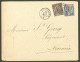 Lettre Cad "Nlle Calédonie/Pam". Nos 45 + 46 Sur Lettre Pour Nouméa, 1898. - TB - Sonstige & Ohne Zuordnung