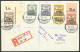 Lettre Cad "Lome/Togo". Nos 31 + 33A + 35 + 36 + 37 Sur Enveloppe Recomm. Pour La Suisse, 1915. - TB. - R - Autres & Non Classés