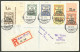 Lettre Cad "Lome/Togo". Nos 31 + 33A + 35 + 36 + 37 Sur Enveloppe Recomm. Pour La Suisse, 1915. - TB. - R - Sonstige & Ohne Zuordnung