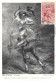 Carte Maximum Delacroix Cavalier + Timbre 15 F+5F Postes Algerie RV Cachet Oevres Sociales De L'Armée Algetie 20 11 57 - Stamps (pictures)