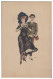 S5556/ Künstler AK Sign: W.Z.  Paar, Frau Mit Fernglas  1919 - Autres & Non Classés